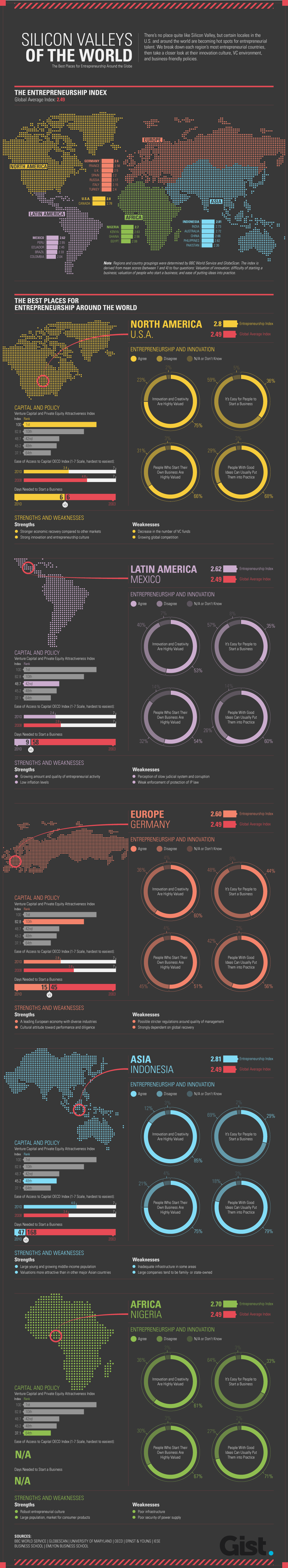 Silicon Valleys of the World Infographic