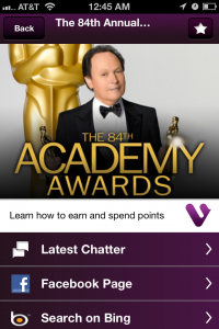 bing, facebook, academy awards