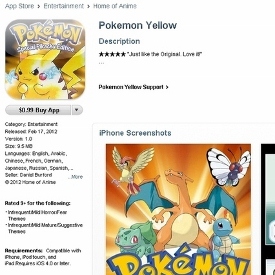 apple pulls fake pokemon app