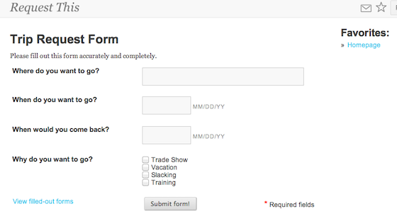 Create forms in Papyrs