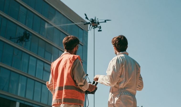 Two cleaning drones are taking different approaches to commercial building work